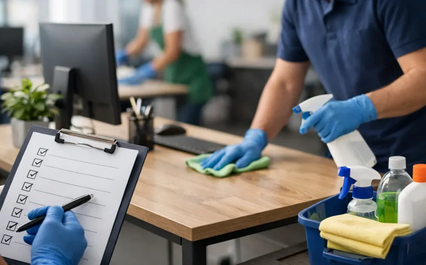 Daily Weekly Cleaning Checklist for Workspaces