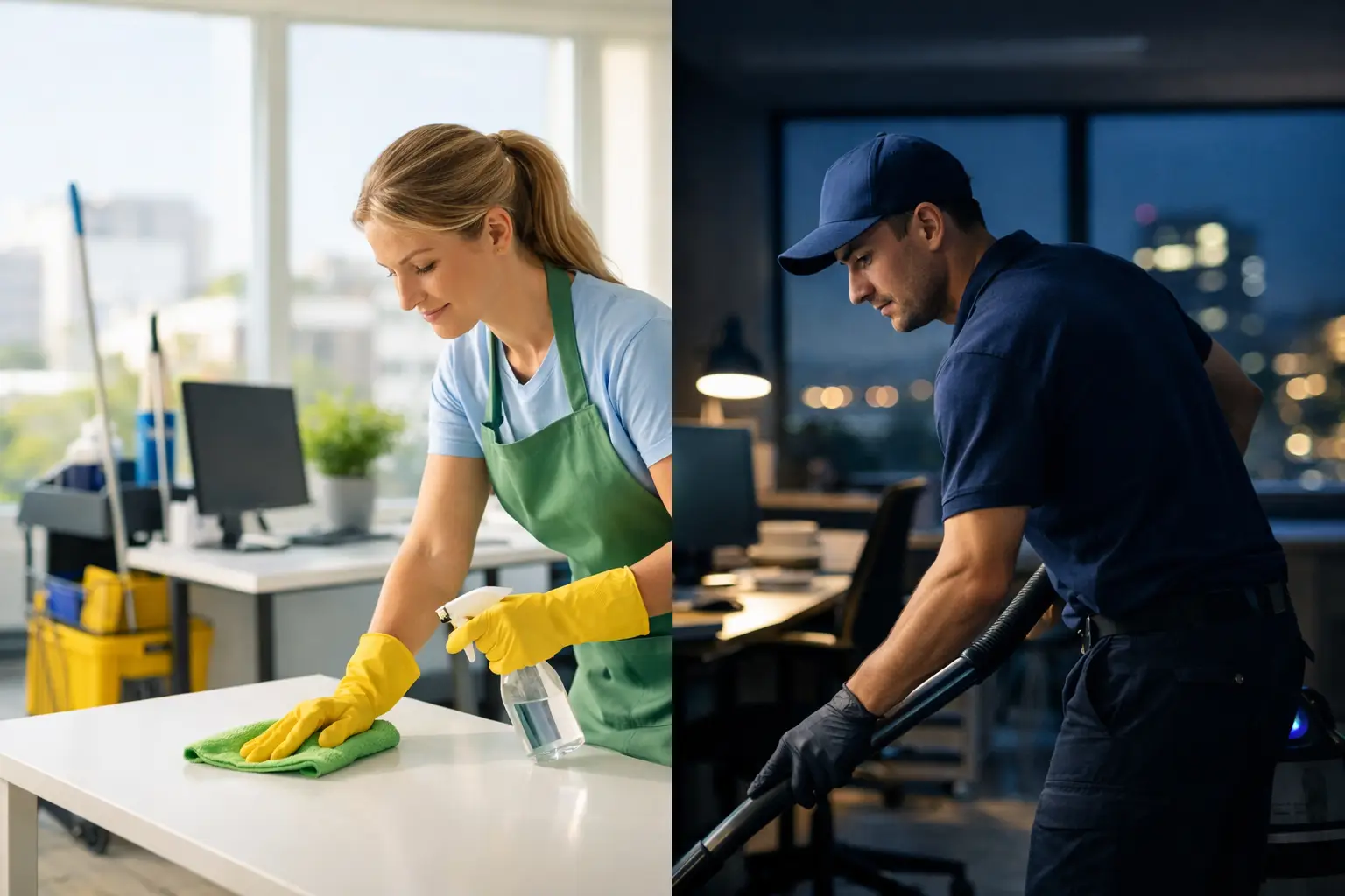 Day Cleaning vs Night Cleaning for Business