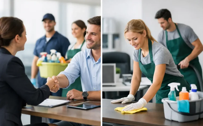 Outsourcing Versus Hiring Cleaners for Business
